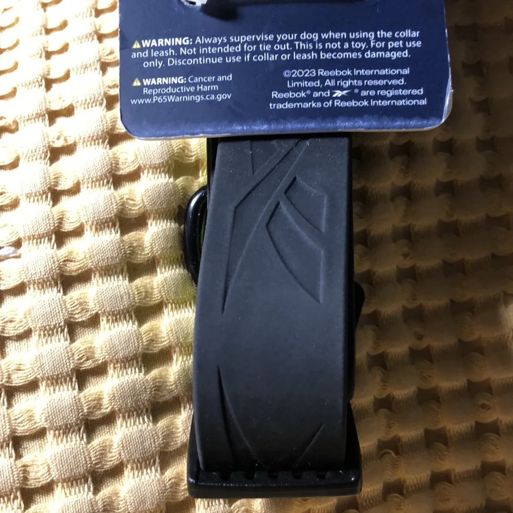 NET Reebok Silicone neon dog collar